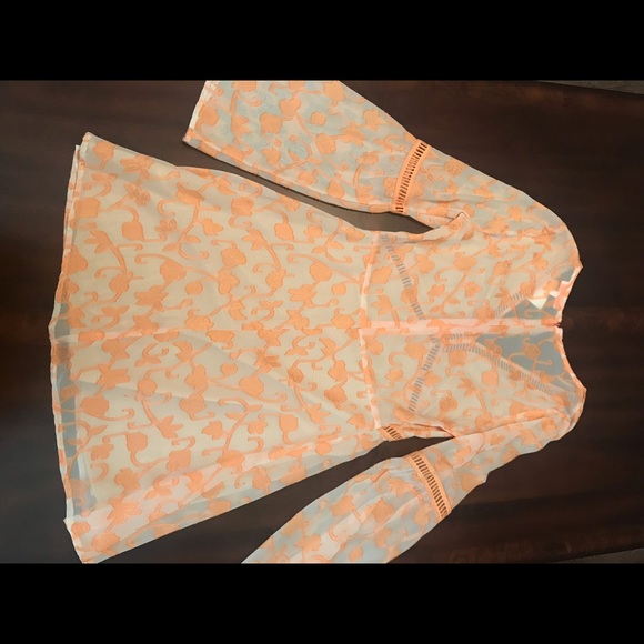 NWT Orange flower dress size S - Picture 4 of 6